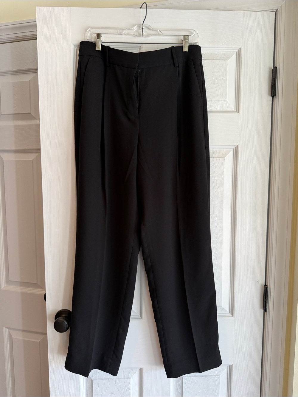 J. Crew Black Straight-Leg Dress Trousers